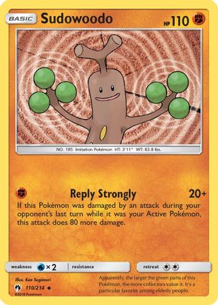 Sudowoodo (110/214) [SM  Lost Thunder] Reverse Holofoil - Uncommon