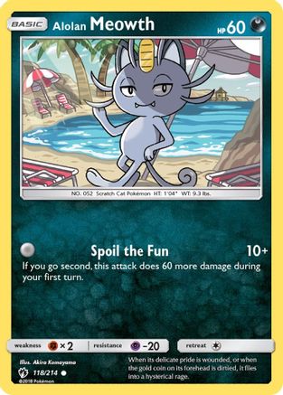 Alolan Meowth (118/214) [SM  Lost Thunder] - Common