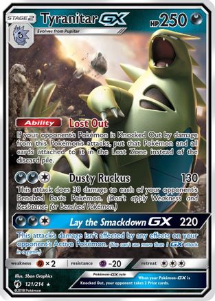Tyranitar GX (121/214) [SM  Lost Thunder] Holofoil - Ultra Rare