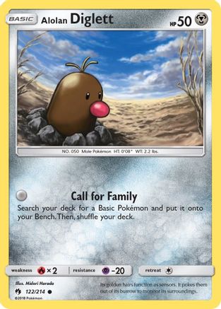 Alolan Diglett (122/214) [SM  Lost Thunder] - Common