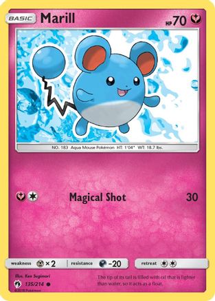 Marill (135/214) [SM  Lost Thunder] Reverse Holofoil - Common