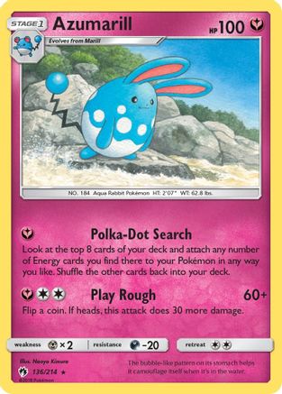 Azumarill (136/214) [SM  Lost Thunder] - Rare
