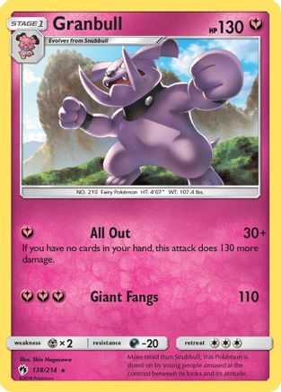 Granbull (138/214) [SM  Lost Thunder] Reverse Holofoil - Rare