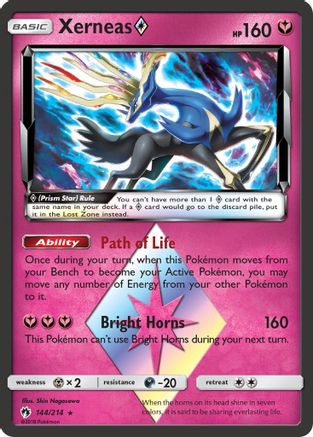 Xerneas Prism Star (144/214) [SM  Lost Thunder] Holofoil - Prism Rare