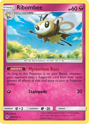 Ribombee (146/214) [SM  Lost Thunder] - Rare