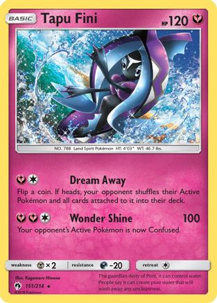 Tapu Fini (151/214) [SM  Lost Thunder] Holofoil - Holo Rare