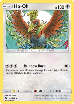 Ho-Oh (160/214) [SM  Lost Thunder] - Rare