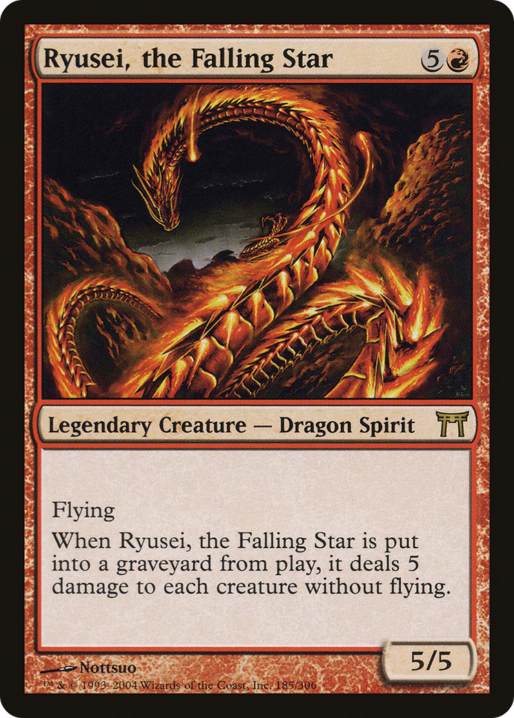 Ryusei, the Falling Star (CHK-185) [Champions of Kamigawa] Foil