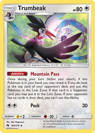 Trumbeak (165/214) [SM  Lost Thunder] - Uncommon