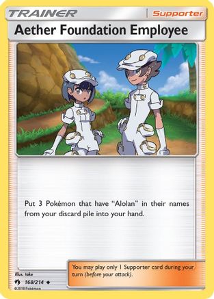Aether Foundation Employee (168/214) [SM  Lost Thunder] - Uncommon