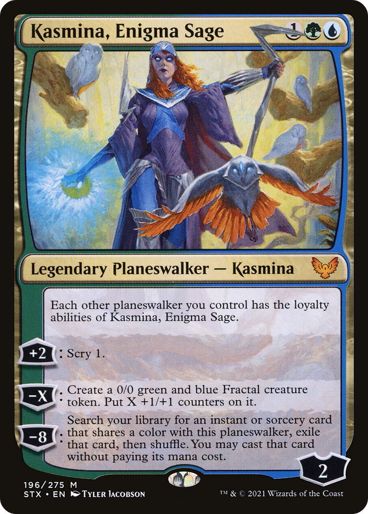 Kasmina, Enigma Sage (STX-196) [Strixhaven: School of Mages] Foil