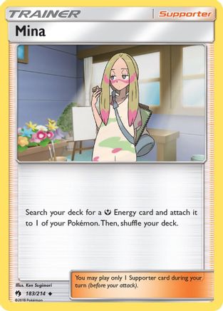 Mina (183/214) [SM  Lost Thunder] - Uncommon