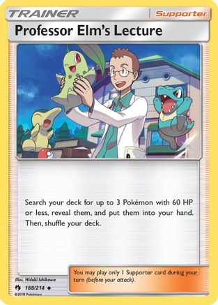 Professor Elm's Lecture (188/214) [SM  Lost Thunder] Reverse Holofoil - Uncommon