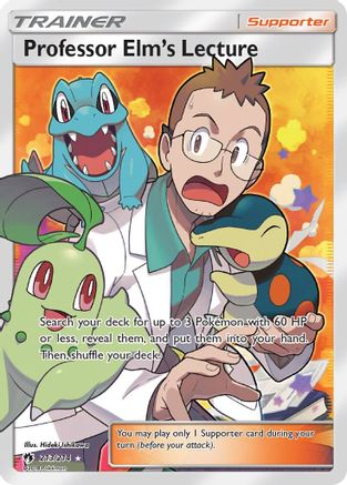 Professor Elm's Lecture (Full Art) (213/214) [SM  Lost Thunder] Holofoil - Ultra Rare