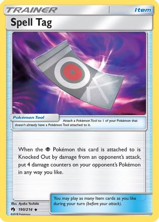Spell Tag (190/214) [SM  Lost Thunder] - Uncommon