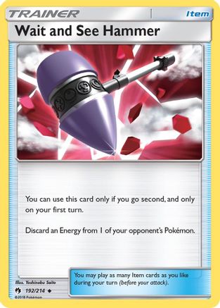 Wait and See Hammer (192/214) [SM  Lost Thunder] Reverse Holofoil - Uncommon