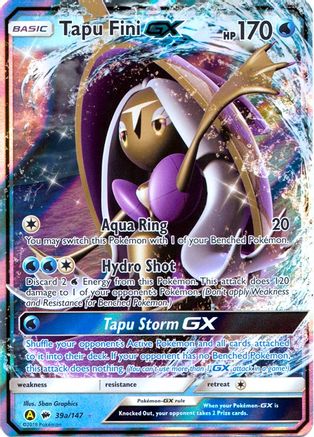 Tapu Fini GX (39a/147) [Alternate Art Promos] Holofoil - Promo