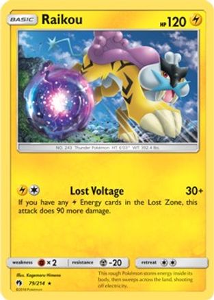 Raikou (SM Lost Thunder) (79/214) [Deck Exclusives] Holofoil - Holo Rare