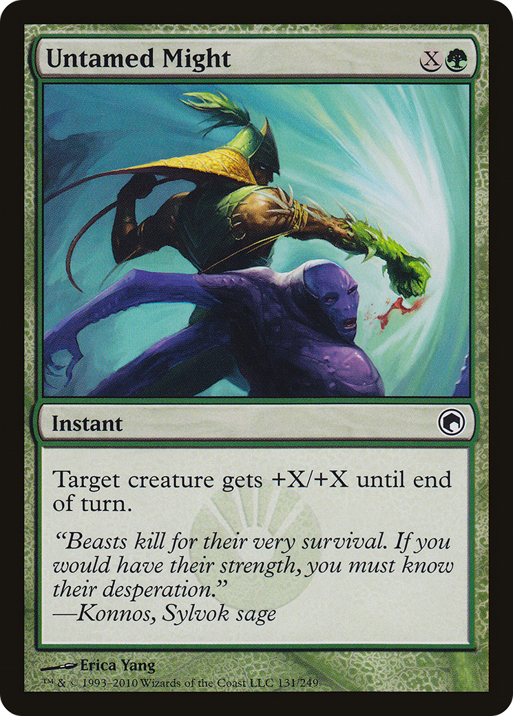 Untamed Might (SOM-131) [Scars of Mirrodin] Foil