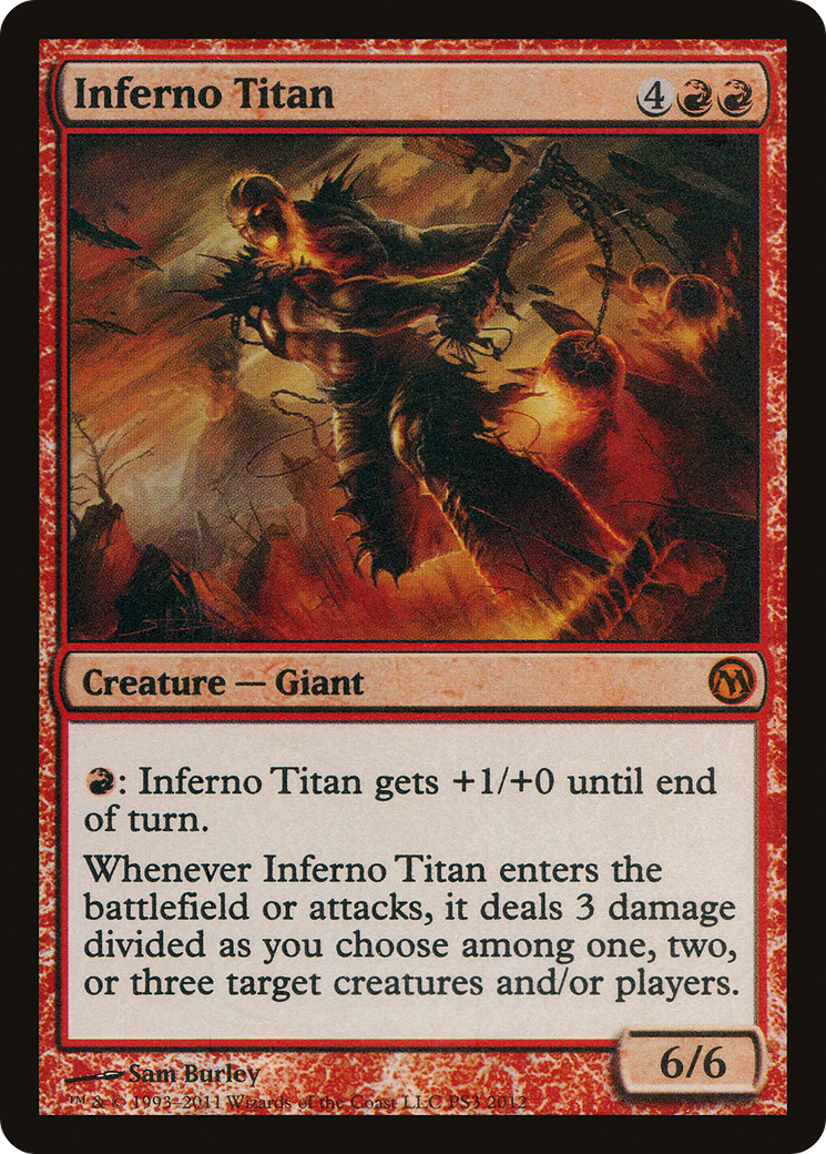 Inferno Titan (MEDIA-PS3 2012) [Duels of the Planeswalkers 2012 Promos] Foil