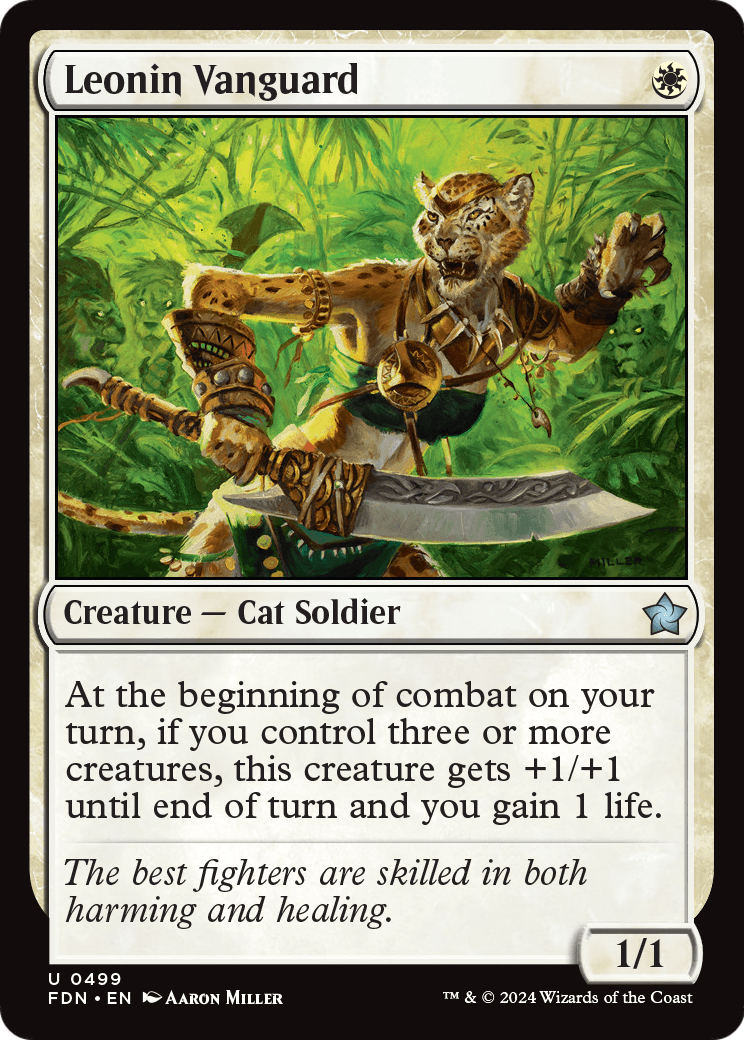 Leonin Vanguard (FDN-499) [Foundations]