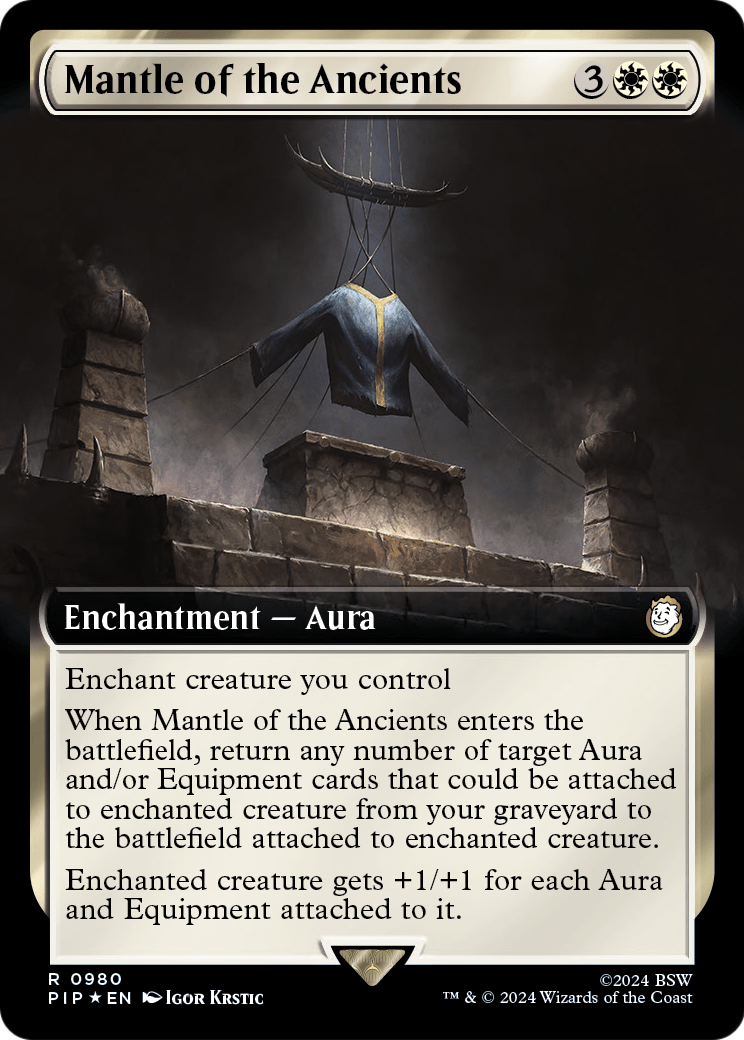 Mantle of the Ancients (Extended Art) (Surge Foil) (PIP-980) [Fallout] Foil