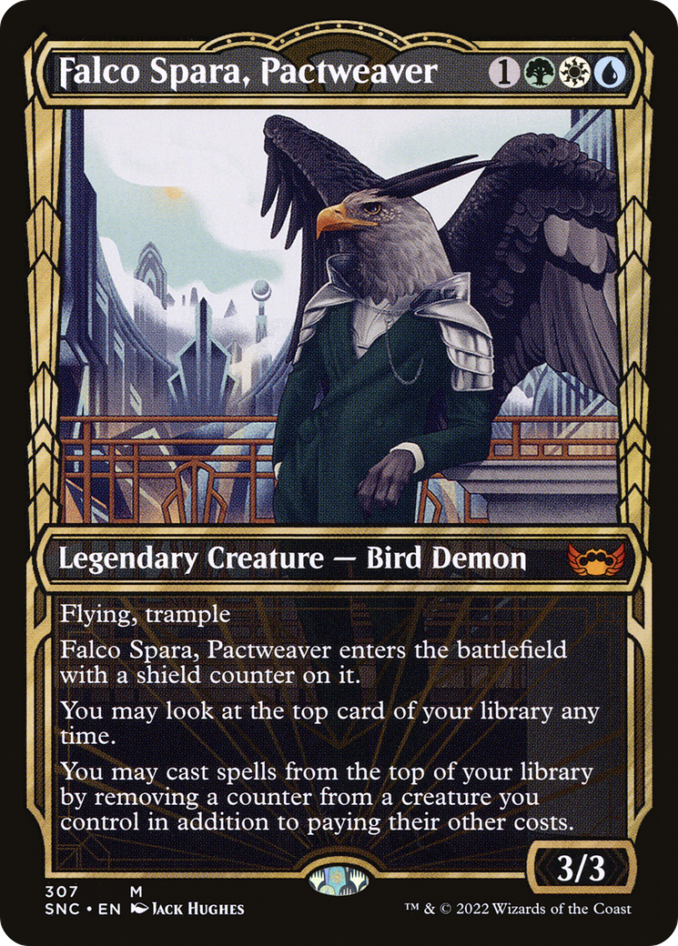 Falco Spara, Pactweaver (Showcase) (SNC-307) [Streets of New Capenna] Foil