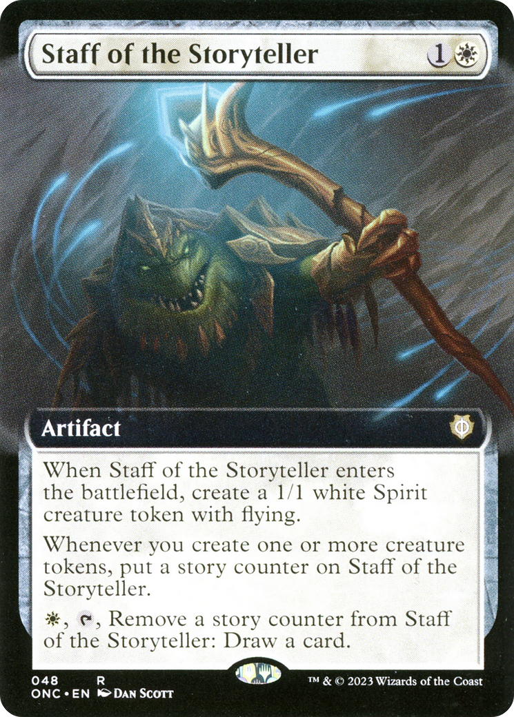 Staff of the Storyteller (Extended Art) (ONC-048) [Phyrexia: All Will Be One Commander]