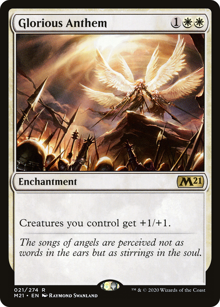 Glorious Anthem (M21-021) [Core Set 2021] Foil