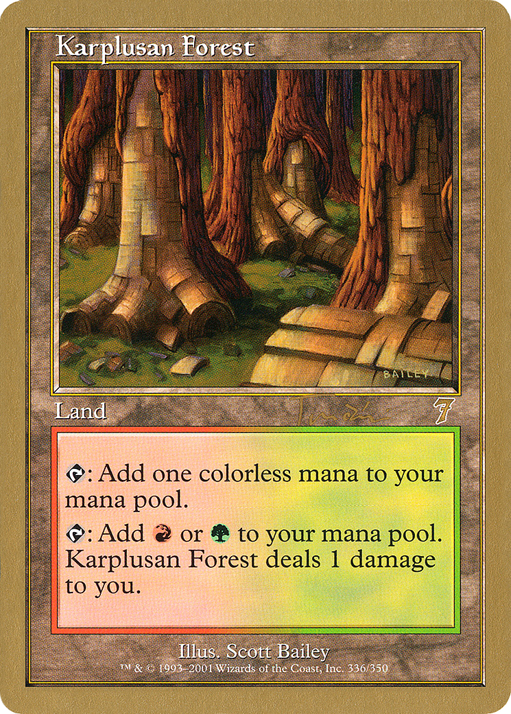 Karplusan Forest - 2001 Jan Tomcani (7ED) [World Championship Decks 2001]