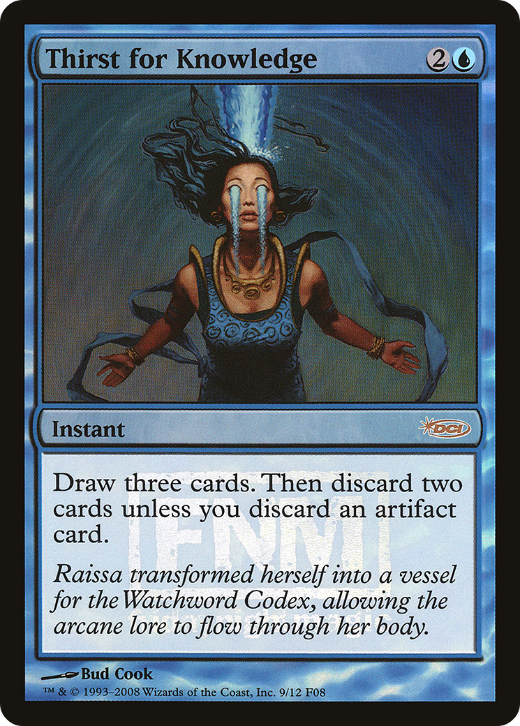 Thirst for Knowledge [Friday Night Magic 2008] Foil