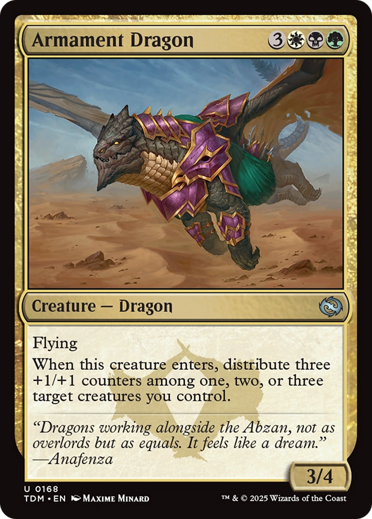 Armament Dragon (TDM-168) [Tarkir: Dragonstorm]