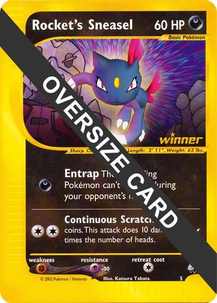 Rocket's Sneasel (5) [Jumbo Cards] - Promo