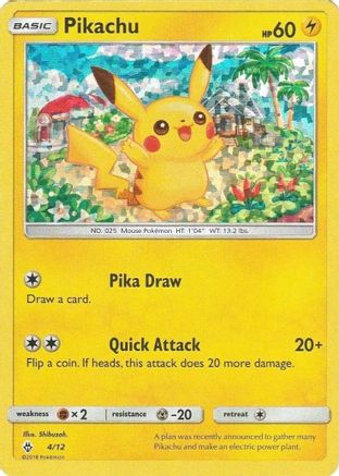 Pikachu (4/12) [McDonalds Promos 2018] Holofoil - Promo