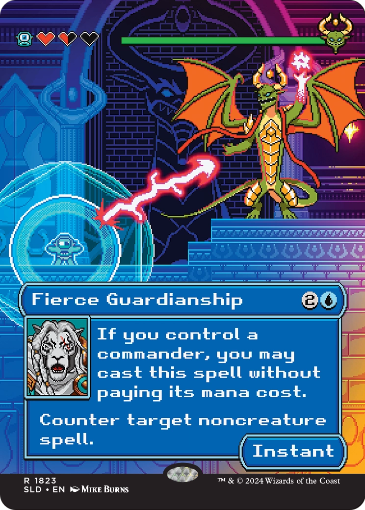 Fierce Guardianship (SLD-1823) (Borderless) [Secret Lair Drop]