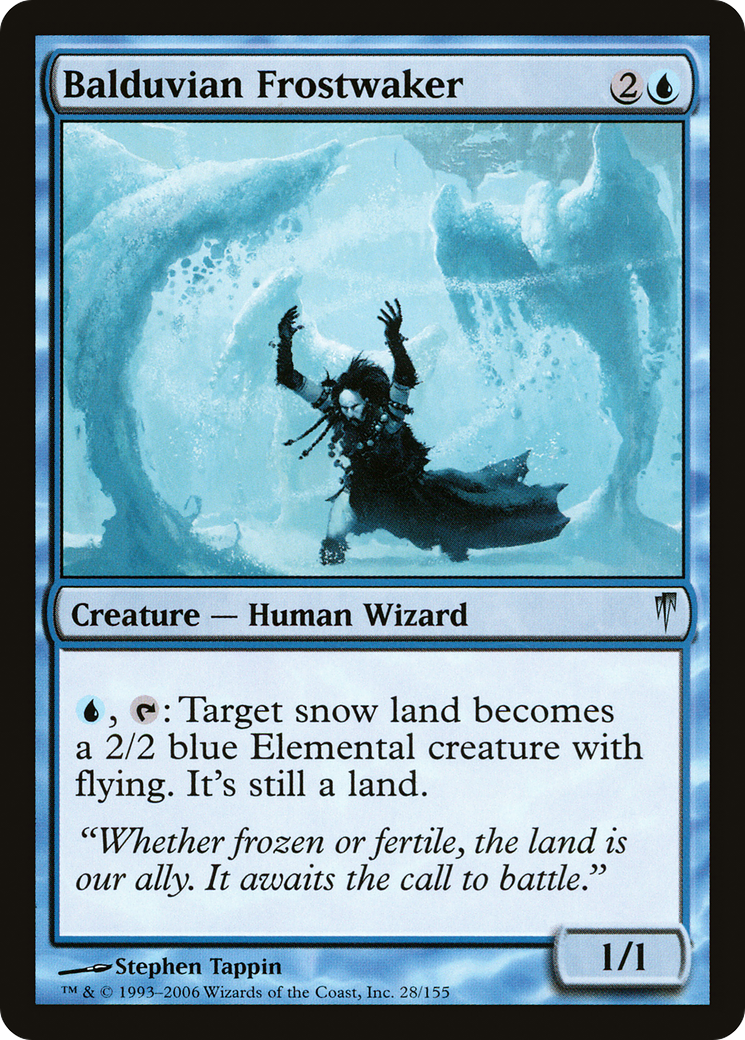 Balduvian Frostwaker (CSP-028) [Coldsnap] Foil