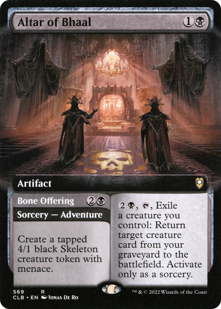 Altar of Bhaal (Extended Art) (CLB-569) [Commander Legends: Battle for Baldur's Gate]