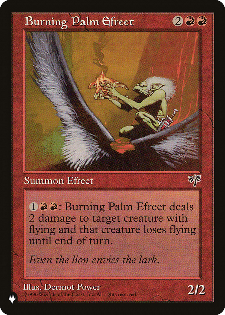 Burning Palm Efreet (LIST-MIR-161) [The List]