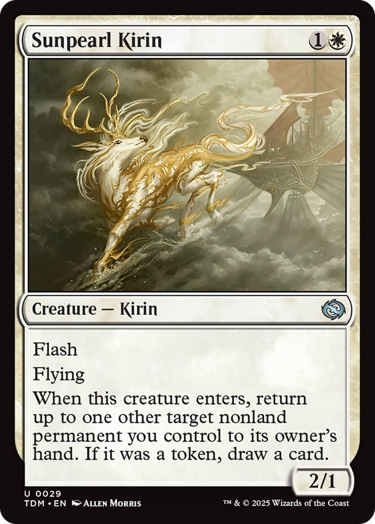 Sunpearl Kirin (TDM-029) [Tarkir: Dragonstorm] Foil