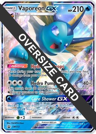 Vaporeon GX - SM172 (SM172) [Jumbo Cards] Holofoil - Promo