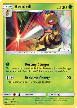 Beedrill (5/181) [SM  Team Up] - Rare