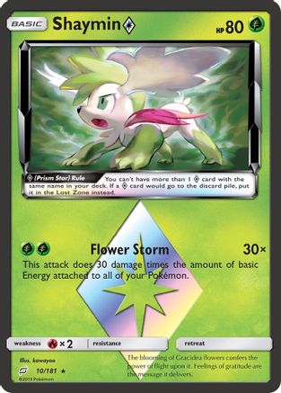 Shaymin Prism Star (010/181) [SM  Team Up] Holofoil - Prism Rare