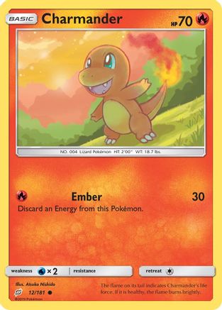 Charmander (012/181) [SM  Team Up] Reverse Holofoil - Common