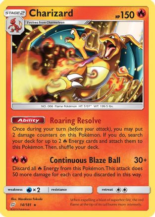 Charizard (014/181) [SM  Team Up] - Rare