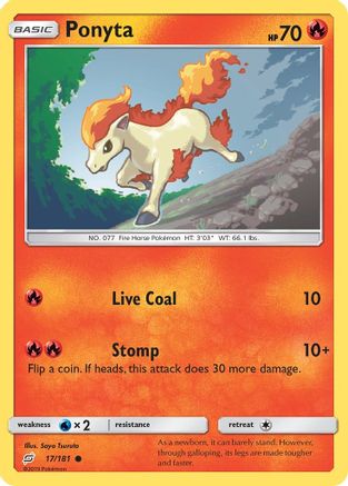 Ponyta (017/181) [SM  Team Up] - Common