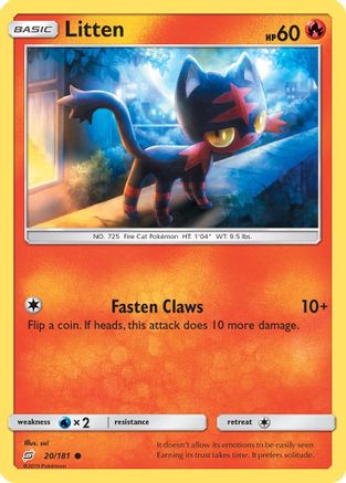 Litten (020/181) [SM  Team Up] - Common