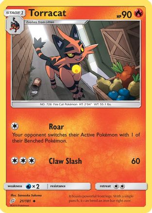 Torracat (021/181) [SM  Team Up] - Uncommon