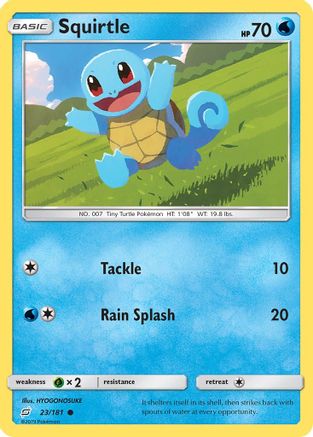 Squirtle (023/181) [SM  Team Up] Reverse Holofoil - Common
