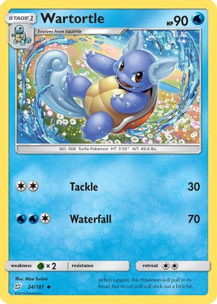 Wartortle (024/181) [SM  Team Up] Reverse Holofoil - Uncommon