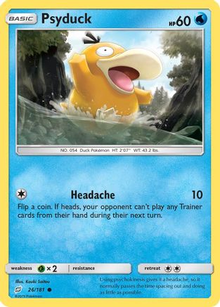 Psyduck (026/181) [SM  Team Up] Reverse Holofoil - Common